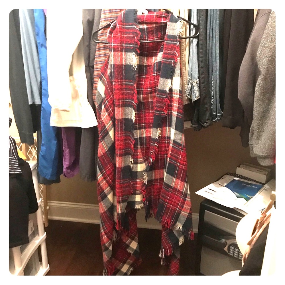 Plaid Vest Cardigan